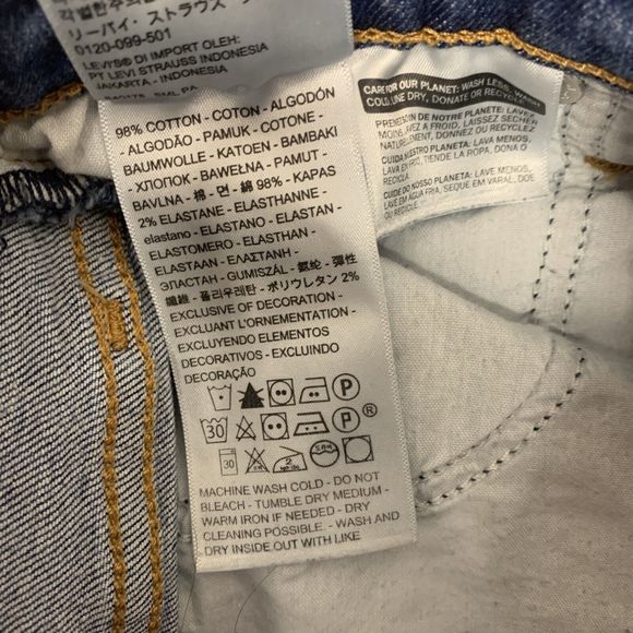 Womens Size 26 Levi’s Wedgie Skinny Jeans EUC - Picture 6 of 6